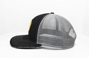 Gorra de camionero de malla blanca con parches de cuero con logotipo personalizable, sombreros jóvenes y de alta calidad para adultos, hechos a mano en la fábrica de Vietnam - Product Image 3