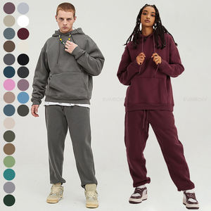Sweat à capuche unisexe personnalisé, ample et surdimensionné, brodé, en polyester/coton, écologique, coupe-vent, respirant, 350g - Product Image 3
