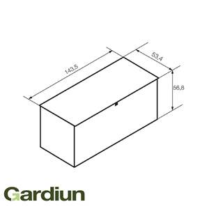 Baúl de Jardín de Resina de 390L con Asiento y Amortiguadores |   Artículos para Jardín Exterior |   Producto Listo para Enviar desde España - Product Image 5