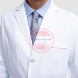 เสื้อโค้ทห้องแล็บทางการแพทย์สำหรับโรงพยาบาลเสื้อโค้ทผ้าทอ - Product Image 5