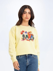 เสื้อสวมหัวผ้าฝ้ายมีสไตล์ของผู้หญิงเสื้อสเวตเตอร์พิมพ์ลายอินเทรนด์แฟชั่นลำลองขายส่งผู้ผลิตในฤดูหนาว - Product Image 4