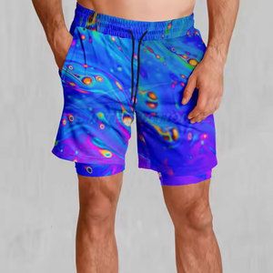 Pantalones cortos de gimnasio de algodón de diseño personalizado para hombre, ropa deportiva transpirable, pantalones cortos de sublimación ecológicos, estilo informal, servicio OEM - Product Image 1