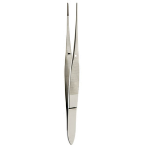 Gillies Tissue Forceps 1x2 Teeth Manual Dissecting <b>Clip</b> Stainless Steel Basis Surgical Instruments DARLEYS SURGICAL CO DS-0001 - Product Image 2
