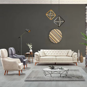 Sistema de sofá cama de tela de lujo de diseño moderno Mercan, juego de sala de estar de fabricación turca, aplicación de apartamento multicolor, ahorro de espacio - Product Image 1