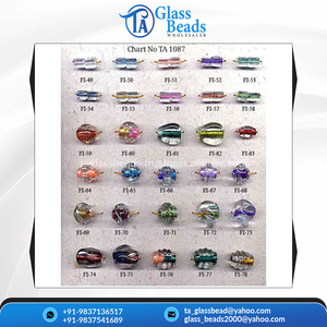 Cuentas de vidrio para horno de lámina de plata transparente con agujero grande de 10 a 25mm de tamaño surtido de calidad superior, el más vendido para la fabricación de joyas - Product Image 4