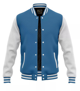 Vente en gros de veste d'hiver de qualité supérieure pour hommes veste en laine universitaire en cuir véritable pour hommes vestes Letterman doudounes OEM - Product Image 5