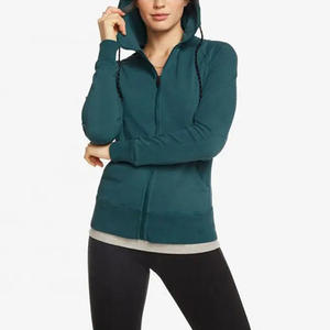 Sweat-shirts à capuche pour femmes, coupe classique, fermeture éclair, en vente, coton, matière personnalisée, sweat-shirts d'hiver pour femmes - Product Image 4