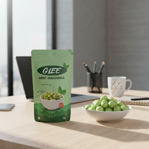 Nueces Makhana Tostadas Saladas con Sabor a Pudina de Menta, 50g, Sin Gluten, Alto Contenido de Proteínas, en Bolsa Doypack - Product Image 2