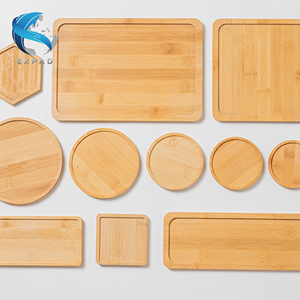 Assiettes en bois de bambou faites à la main pour des ustensiles de cuisine zéro déchet - Product Image 3