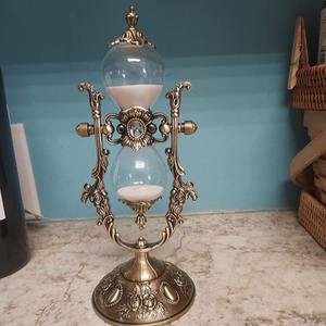 Premium Finish Modern Handmade Eco-Friendly Metal <b>Hourglass</b> Timer Engineered for Luxury Desk Displays Home & Office Use - Product Image 5