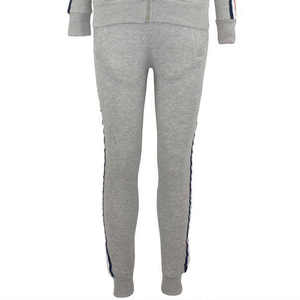 Women <b>Plain</b> <b>Tracksuit</b> 100% Cotton Fleece Custom Print Zipper Hoodies and Track Pants Women Crop <b>Tracksuit</b> 2025 - Product Image 6