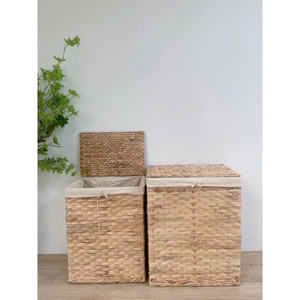 Cestas de Lavandería de Bambú y Ratán Tejidas a Mano de Primera Calidad, Cestas de Almacenamiento y Regalo Ecológicas al por Mayor para Hoteles de Lujo - Product Image 5