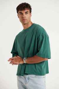 Camisetas de Hombre de Alta Calidad, 220 g/m², Corte Cuadrado, Ajuste Regular, 100% Algodón, Hombros Caídos, Logotipo Personalizado, Color Sólido, Transpirables - Product Image 4