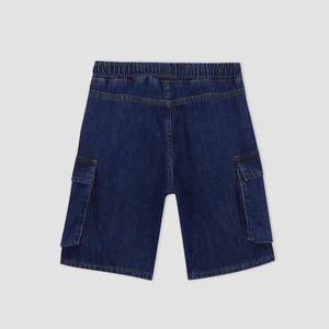 Shorts Vaqueros Transpirables con Bordado, Lavados, Personalizados, Estilo Urbano para Hombre, Cintura Media, Corte Recto Oscuro, Verano - Product Image 2