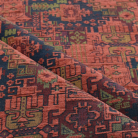 Tissu d'ameublement tissé Kilim Bohème Tapisserie Ethnique Tribal Sud-ouest Turc Navajo Marocain au mètre pour Chaise Canapé