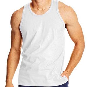 Camiseta sin mangas transpirable y chaleco de entrenamiento para hombre hecho a medida del proveedor OEM, técnica lavada - Product Image 2