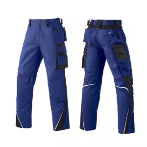 Pantalon Cargo de Construction haute visibilité avec Logo personnalisable Nouveau design Vêtements de travail en polyester imperméable Vêtements de sécurité hautement réfléchissants - Product Image 4