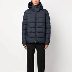 Manteau bouffant d'hiver en nylon et polyester de haute qualité Design imperméable avec logo à capuche avec col avant fabriqué au Pakistan - Product Image 2