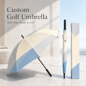 Paraguas de Golf Personalizado de 30 Pulgadas con Logotipo, Tela RPET 190T, 800 mm, Repelente al Agua, Apertura Automática, Resistente al Viento de 60 mph, Estilo Japonés y Coreano - Product Image 1