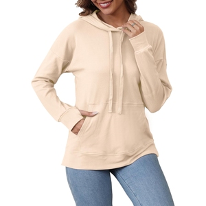 Sweat-shirts décontractés pour femmes de haute qualité et tendance, grande taille, logo personnalisé, 100% coton molletonné, streetwear, séchage rapide, respirant - Product Image 1