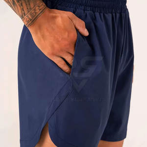กางเกงขาสั้นออกกำลังกายแบบใหม่กางเกงจ็อกเกอร์ลำลองสีทึบเอวกลางพิมพ์ดิจิตอลผลิตในปากีสถาน - Product Image 2