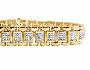 Trendy Fashion Design in S925 <b>Sterling</b> <b>Silver</b> Round Cut Ice Out Moissanite Diamond Hip Hop Style <b>Bracelets</b> <b>for</b> <b>Men</b> - Product Image 2