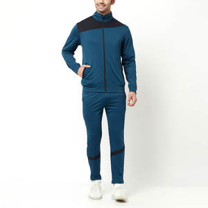 2025 hiver tendance fermeture éclair hommes coton survêtements tailles confortables motif solide imprimé Logo écologique grande taille ensembles - Product Image 1