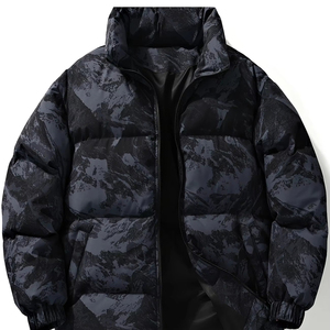 Veste matelassée sur mesure pour hommes Manteau d'hiver imperméable de haute qualité avec décoration en fourrure Prix de gros - Product Image 1