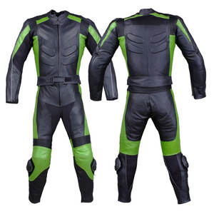 Trajes de Motocicleta de Cuero Genuino Hechos en Fábrica, Último Estilo de Carreras, para Hombre, Resistentes al Viento y Transpirables, Manga Larga, Invierno, Alta Calidad - Product Image 1