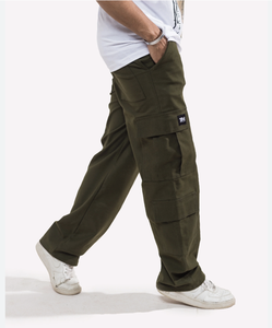 Pantalones de pierna recta con múltiples bolsillos personalizados, pantalones totalmente personalizados de alta calidad para hombres - Product Image 4