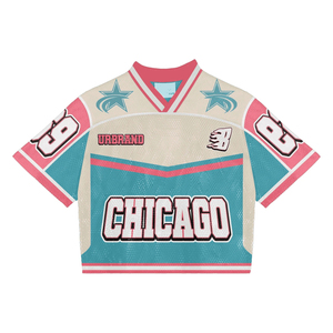 High Quality Custom Sublimation Breathable American <b>Football</b> Jersey Short Sleeve Breathable Mesh Sportswear Customized - Product Image 1