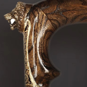 ไม้เท้าเดินป่าตั้งแคมป์เคลือบมันเงา122ซม. ไม้เท้าเดินป่าตามประเพณี15ปีออกแบบได้ตามต้องการ - Product Image 1