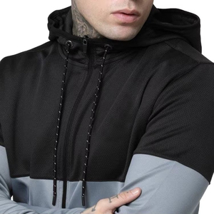 Conjunto de chándal con cremallera para hombre, ropa deportiva de dos piezas, traje de jogging ajustado, entrenamiento atlético, gimnasio, entrenamiento, correr, conjunto deportivo informal - Product Image 3