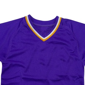 Jersey de béisbol de poliéster sublimado de hermandad con bordado de sarga de aparejos para unisex - Product Image 6