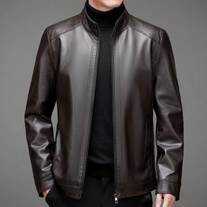 2025 hommes Vintage moto surdimensionné Faux cuir vestes mâle tendance haute rue PU vert manteaux vêtements d'extérieur veste pour hommes - Product Image 3