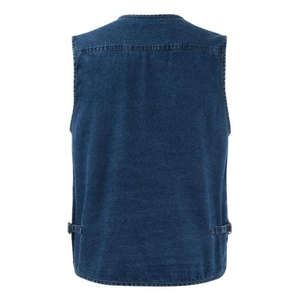 Gilet cargo pour homme en toile épaisse, lavage chimique, résistant, haute qualité, séchage rapide, style streetwear décontracté, personnalisable OEM, vente en gros - Product Image 6