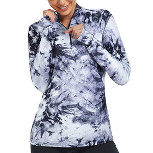 Activewear Sudadera de manga larga Tela de poliéster Ropa informal Sudadera transpirable antiarrugas y sudaderas con capucha para mujer - Product Image 1