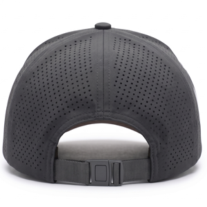 Unisex Perforated Baseball <b>Cap</b> Two Tone Color Adjustable 5 Panel Hat Breathable <b>Waterproof</b> Casual Sport Outdoor Custom Indonesia - Product Image 3