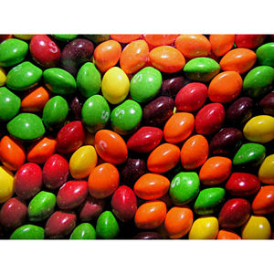 High <b>Quality</b> Fruit Flavoured Chewy <b>Sweet</b> Skittle Candy Bulk Fruity Rainbow Candy with Milk Taste Packaged in Bottle - Product Image 3
