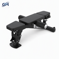 Banc de musculation pliable à trois positions avec rouleaux pour les jambes, support pour la poitrine et le dos, construction en acier, capacité de 1,6T pour salle de sport commerciale
