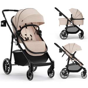 Cochecito de Bebé 2 en 1 INFANS Nuevo, con Capazo Reversible y Silla de Paseo - Product Image 1