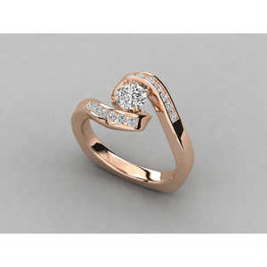 Anillo Solitario de Oro de 18K para Mujer con Diamante Cultivado en Laboratorio - Product Image 4