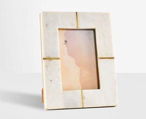 Marco de Fotos Ecológico Hecho a Mano con Incrustaciones de Hueso Natural/Teñido en Latón, Diseño Intrincado de Lujo para Decoración del Hogar u Oficina - Product Image 3