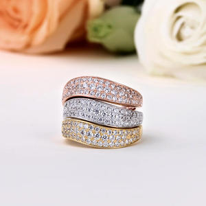 Jeulia 18K Gold Plated Sterling <b>Silver</b> <b>Stacking</b> <b>Ring</b> Set with Zircon Gemstone - Product Image 4