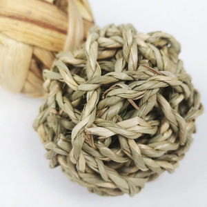 ของเล่นและอุปกรณ์เสริมอื่นๆสำหรับสัตว์เลี้ยงของเล่นสุนัขเคี้ยวลูกบอลหญ้าทะเลย่อยสลายได้ทางชีวภาพแฮนด์เมดราคาถูกลูกบอลสำหรับเล่น - Product Image 3