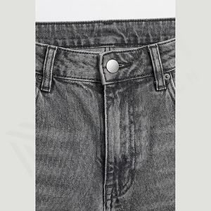 Jean en denim coupe droite Smart Look pour homme – Qualité supérieure, style décontracté urbain, couleur personnalisable, uni, hiver-printemps - Product Image 4