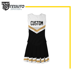 Meilleur prix uniforme de pom-pom girl sans manches uniformes professionnels de sublimation Offre Spéciale uniforme de pom-pom girl de bonne qualité - Product Image 2