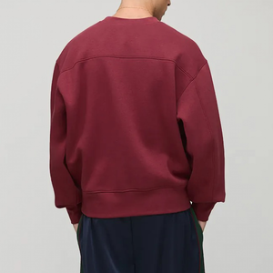 OEM/ODM 450GSM <b>Oversized</b> <b>men's</b> Sweatshirt Custom Printed logo Thick <b>Men's</b> Crewneck cotton <b>Fleece</b> <b>hoodies</b> & sweatshirt for <b>man</b> - Product Image 3