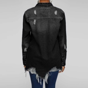 เสื้อยีนส์ระบายอากาศสำหรับผู้หญิงเสื้อยีนส์ระบายอากาศได้ดีเสื้อยีนส์สำหรับผู้หญิง - Product Image 6