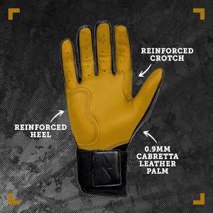 Gants de frappeur de baseball et de softball en cuir personnalisés en gros Gants pro pour adultes et jeunes prix bon marché pour garçons et filles - Product Image 4